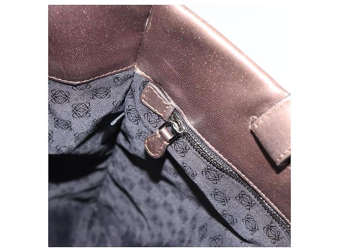 LOEWE Tote Bag Leather Bronze - vista 20