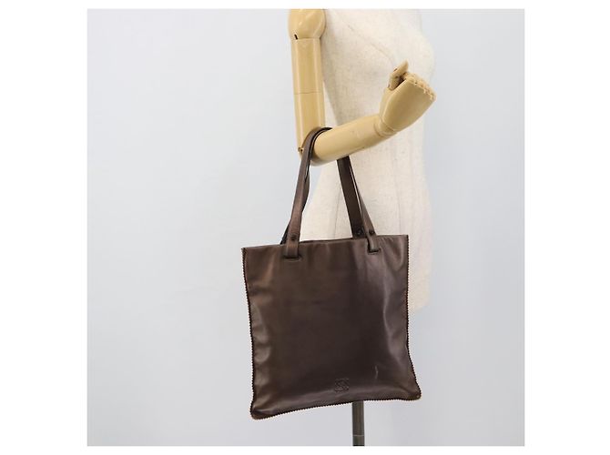 LOEWE Tote Bag Leather Bronze - vista 22