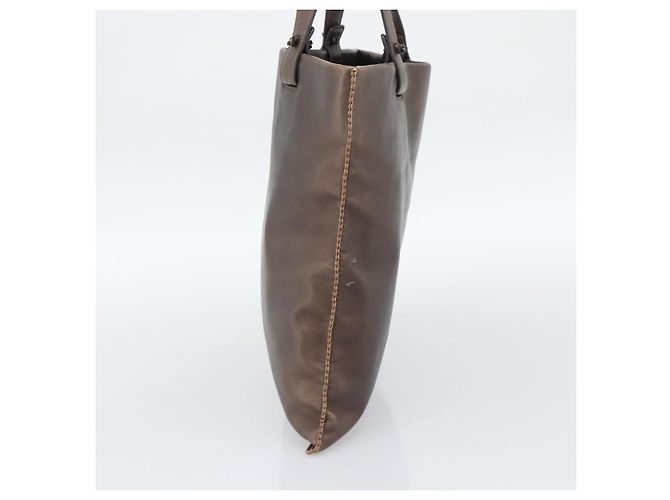 LOEWE Tote Bag Leather Bronze - vista 4
