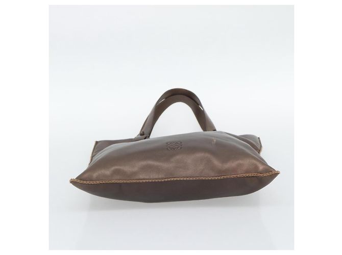 LOEWE Tote Bag Leather Bronze - vista 5