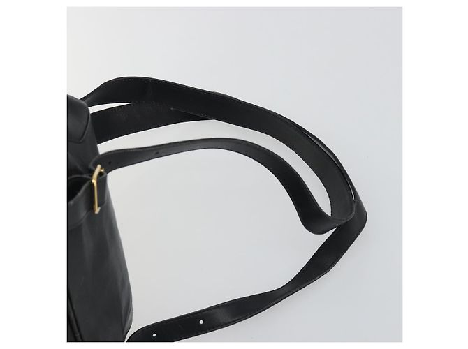 GUCCI Bamboo Backpack Leather Black Gold 003 2058 0016 - vista 10