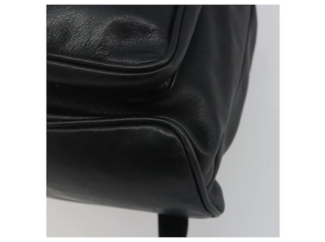 GUCCI Bamboo Backpack Leather Black Gold 003 2058 0016 - vista 12