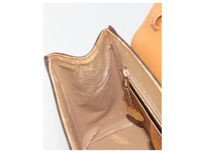 Céline CELINE Macadam Canvas Star ball Hand Bag PVC Leather Brown Gold - vista 19