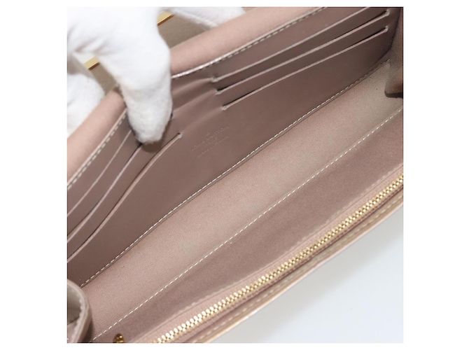 LOUIS VUITTON Monogram Vernis Rossmore MM Rose Velur M91589 LV - vista 11