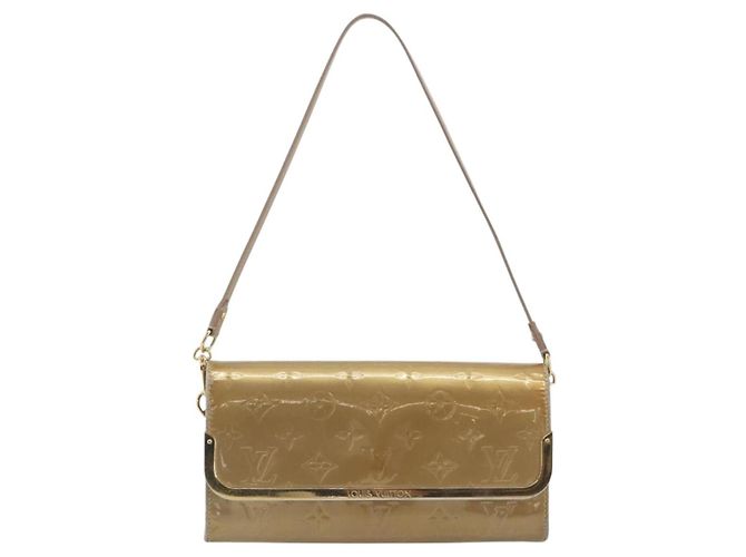 LOUIS VUITTON Monogram Vernis Rossmore MM Rose Velur M91589 LV - vista 13