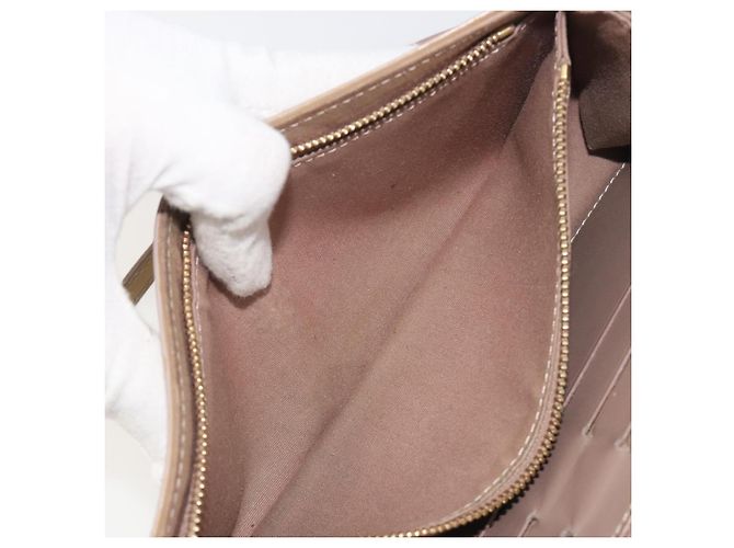 LOUIS VUITTON Monogram Vernis Rossmore MM Rose Velur M91589 LV - vista 25