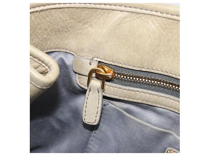 Miu Miu Hand Bag Leather 2way Beige Gold - vista 21