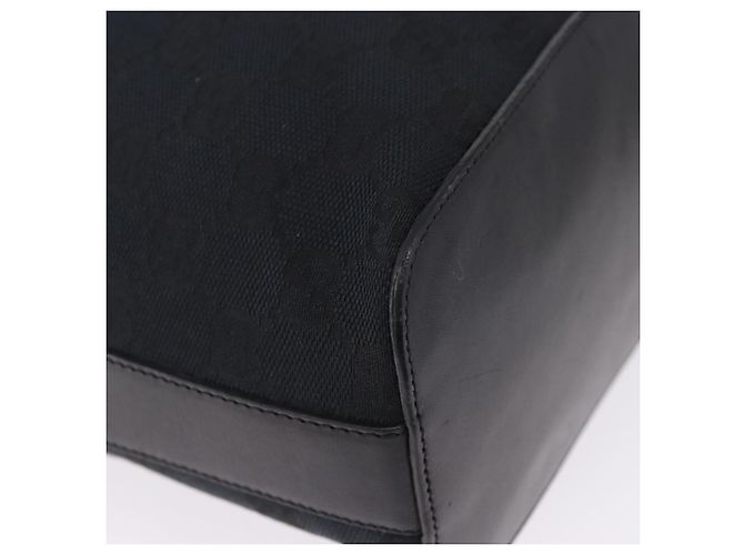 GUCCI GG Canvas Shoulder Bag Black Silver 001 3814 - vista 10