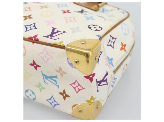 LOUIS VUITTON Monogram Multicolor Trouville Hand Bag White M92663 LV - vista 15