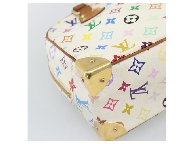LOUIS VUITTON Monogram Multicolor Trouville Hand Bag White M92663 LV - vista 16