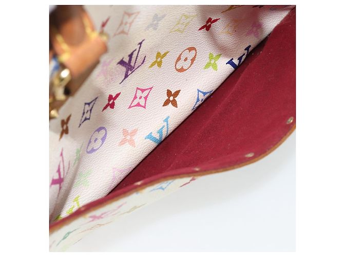 LOUIS VUITTON Monogram Multicolor Trouville Hand Bag White M92663 LV - vista 21