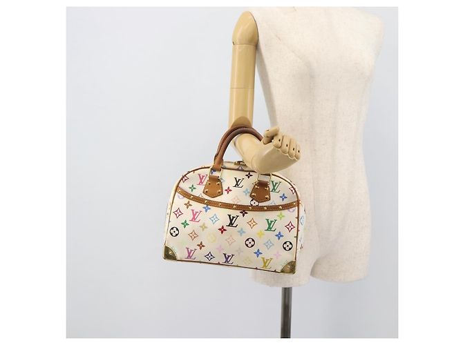LOUIS VUITTON Monogram Multicolor Trouville Hand Bag White M92663 LV - vista 22
