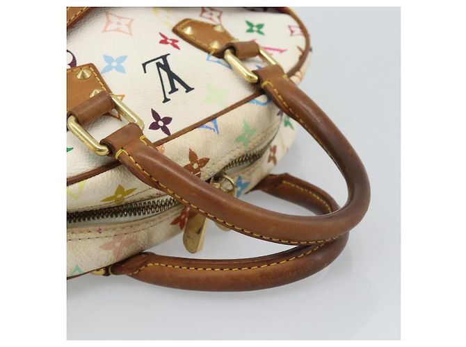 LOUIS VUITTON Monogram Multicolor Trouville Hand Bag White M92663 LV - vista 7