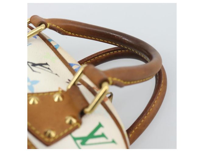 LOUIS VUITTON Monogram Multicolor Trouville Hand Bag White M92663 LV - vista 8