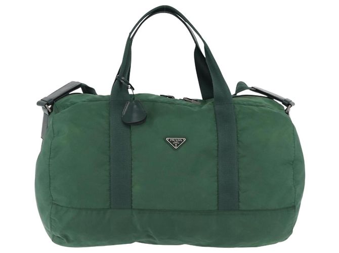 PRADA Boston Bag Nylon 2way Green Silver - Ansicht 2
