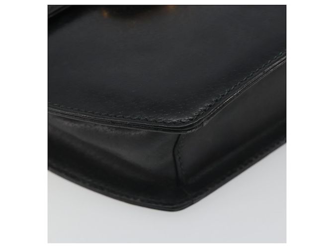 GUCCI Schultertasche Leder Schwarz Gold - Ansicht 11
