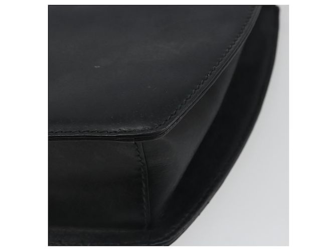 GUCCI Schultertasche Leder Schwarz Gold - Ansicht 12