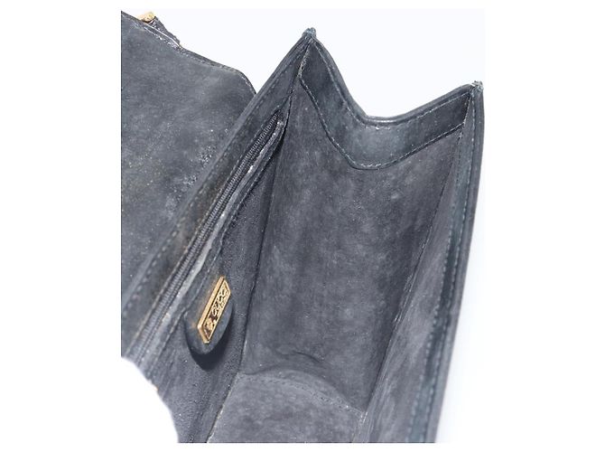 GUCCI Schultertasche Leder Schwarz Gold - Ansicht 18