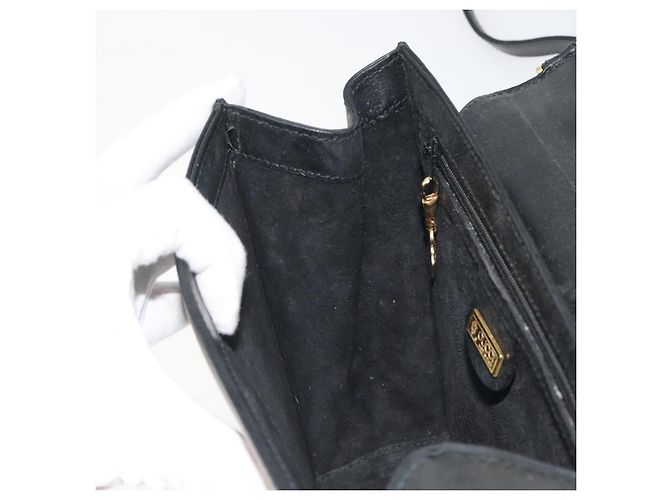 GUCCI Schultertasche Leder Schwarz Gold - Ansicht 19