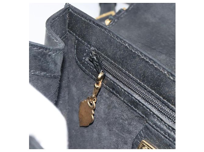 GUCCI Schultertasche Leder Schwarz Gold - Ansicht 20