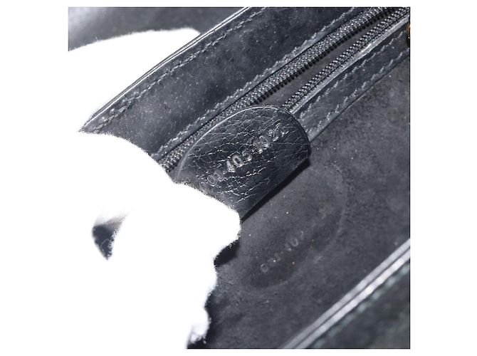 GUCCI Schultertasche Leder Schwarz Gold - Ansicht 22