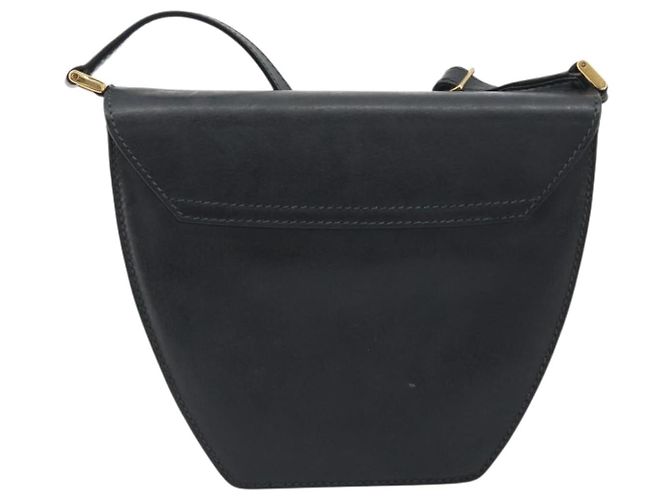 GUCCI Schultertasche Leder Schwarz Gold - Ansicht 3
