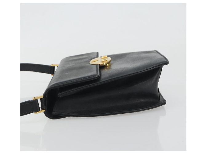 GUCCI Schultertasche Leder Schwarz Gold - Ansicht 5