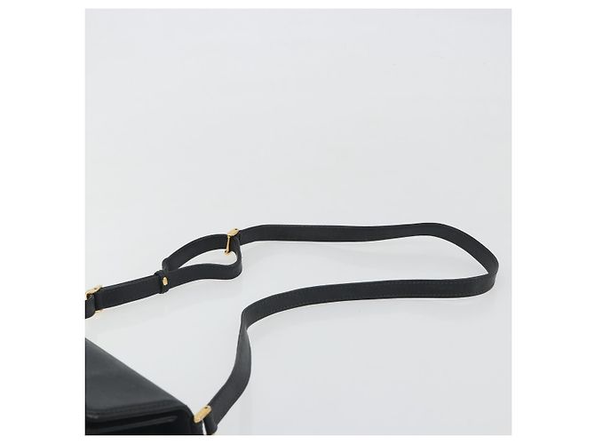 GUCCI Schultertasche Leder Schwarz Gold - Ansicht 8