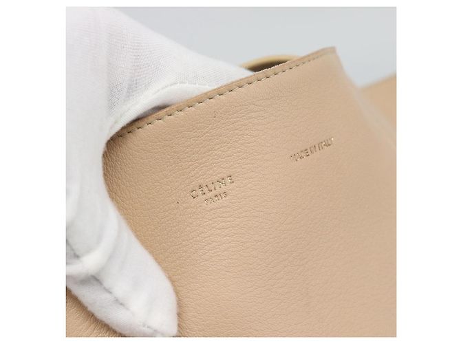 Céline CELINE Tote Bag Leder Beige - Ansicht 14