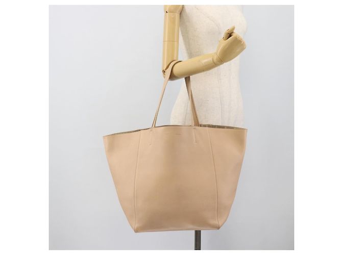 Céline CELINE Tote Bag Leder Beige - Ansicht 23