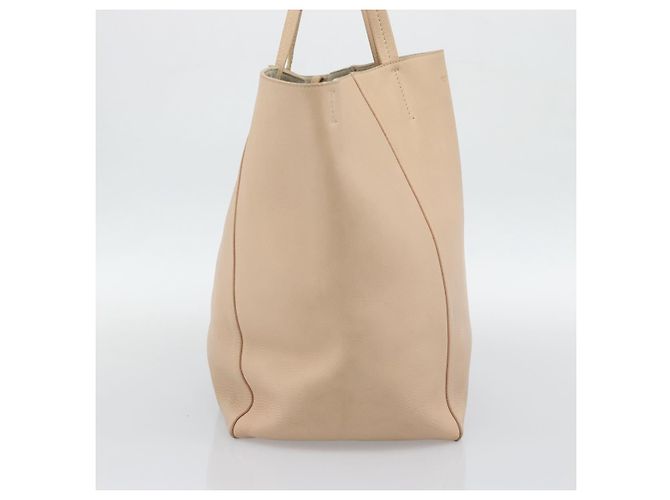 Céline CELINE Tote Bag Leder Beige - Ansicht 4