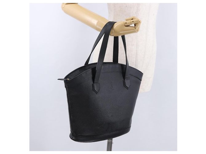 SAINT LAURENT Hand Bag Leather Black - vista 20