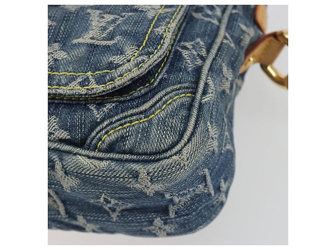 LOUIS VUITTON Monogram Denim Camera Bag Blue M95348 LV - vista 11