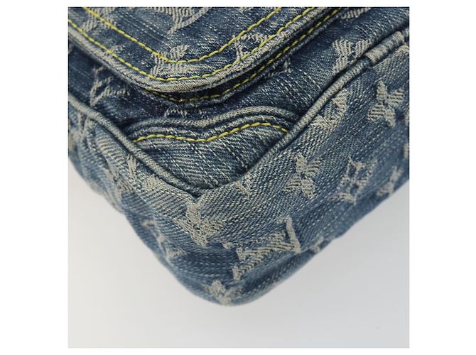 LOUIS VUITTON Monogram Denim Camera Bag Blue M95348 LV - vista 12