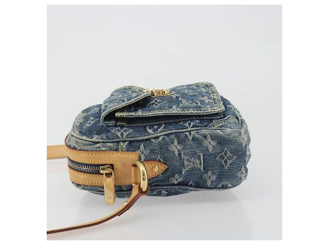 LOUIS VUITTON Monogram Denim Camera Bag Blue M95348 LV - vista 5