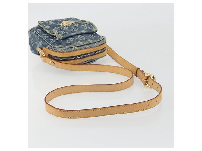 LOUIS VUITTON Monogram Denim Camera Bag Blue M95348 LV - vista 7