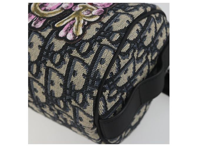 Christian Dior Trotter Canvas Shoulder Bag Navy - vista 10