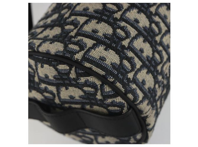 Christian Dior Trotter Canvas Shoulder Bag Navy - vista 13