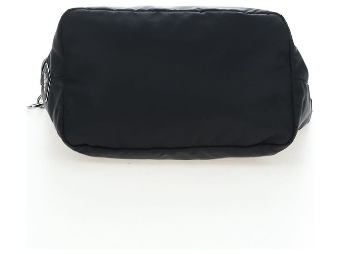 PRADA Bolso reversible Nylon 2way Black Silver - vista 12