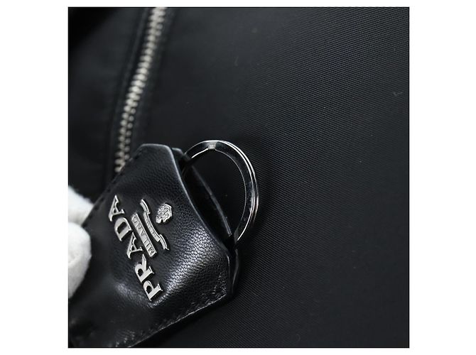 PRADA Bolso reversible Nylon 2way Black Silver - vista 19
