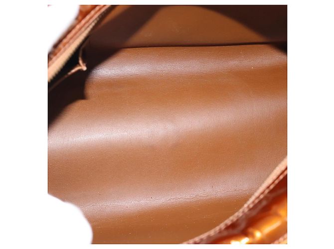 LOUIS VUITTON Monogram Vernis Tompkins Square Hand Bag Bronze M91103 - vista 11