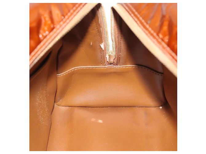 LOUIS VUITTON Monogram Vernis Tompkins Square Hand Bag Bronze M91103 - vista 19