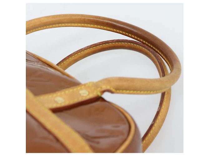 LOUIS VUITTON Monogram Vernis Tompkins Square Hand Bag Bronze M91103 - vista 8