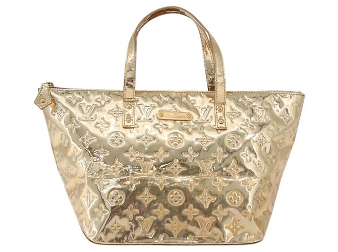 LOUIS VUITTON Monogram Miroir Bellevue PM Hand Bag Gold Dore M95762 - vista 13