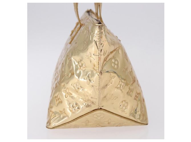 LOUIS VUITTON Monogram Miroir Bellevue PM Hand Bag Gold Dore M95762 - vista 3
