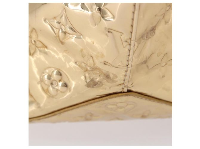 LOUIS VUITTON Monogram Miroir Bellevue PM Hand Bag Gold Dore M95762 - vista 4