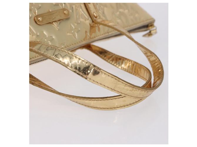 LOUIS VUITTON Monogram Miroir Bellevue PM Hand Bag Gold Dore M95762 - vista 8