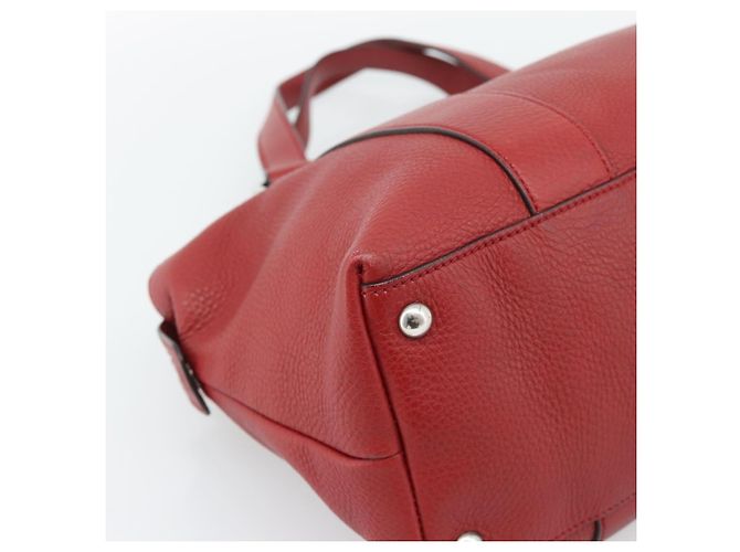 GUCCI Hand Bag Leather outlet Red Silver 355772 - vista 11