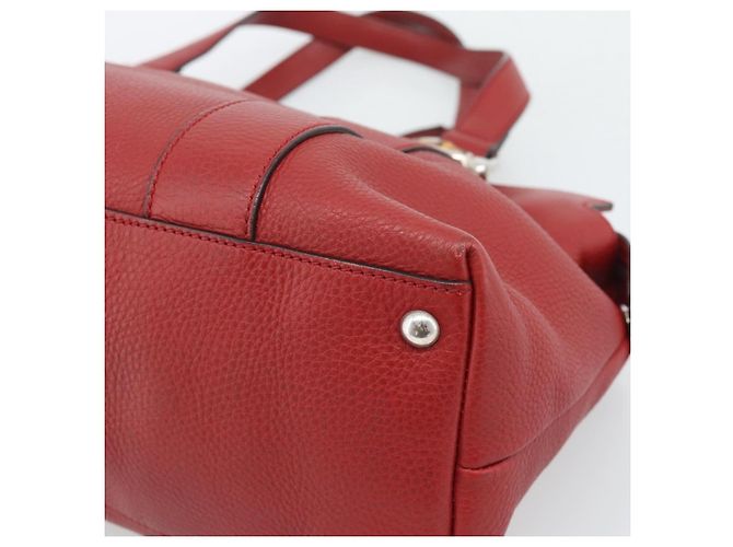 GUCCI Hand Bag Leather outlet Red Silver 355772 - vista 12