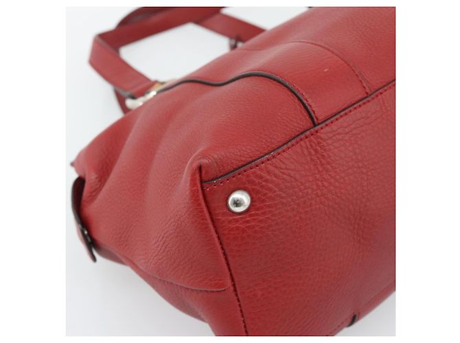 GUCCI Hand Bag Leather outlet Red Silver 355772 - vista 13